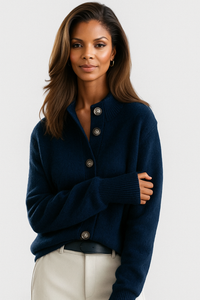 Jacqueline – Button-Front Knit Cardigan