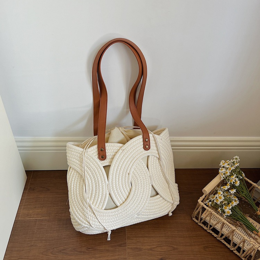 Naomi Woven Shoulder Bag — Sernelle — view 8
