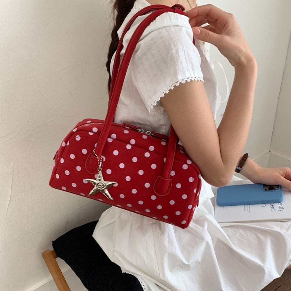Georgia Polka Dot Barrel Bag — Sernelle — view 5