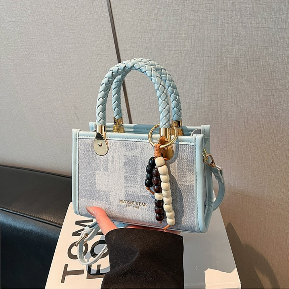Laurel Braided Handle Mini Handbag — Sernelle — view 10