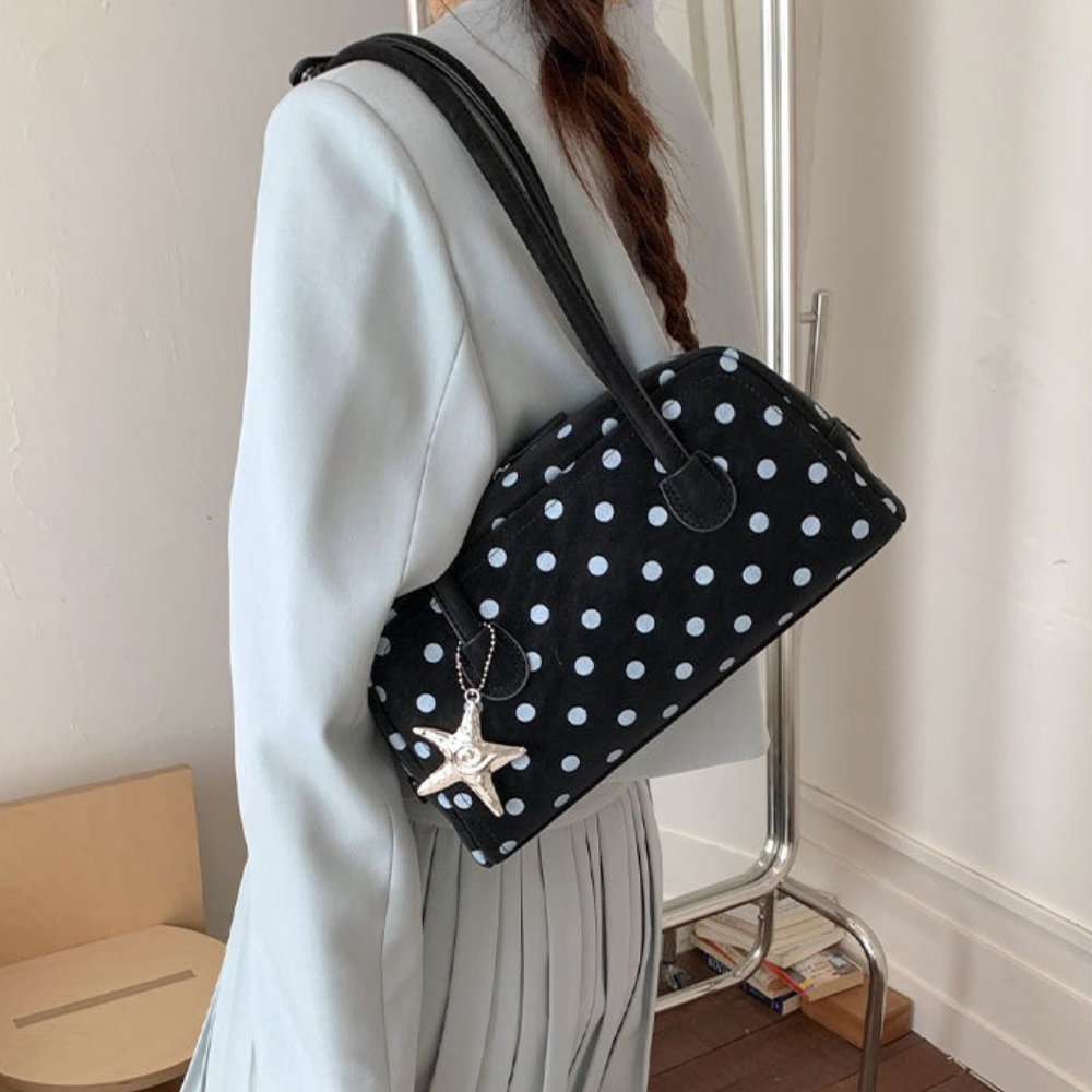 Georgia Polka Dot Barrel Bag — Sernelle — view 23