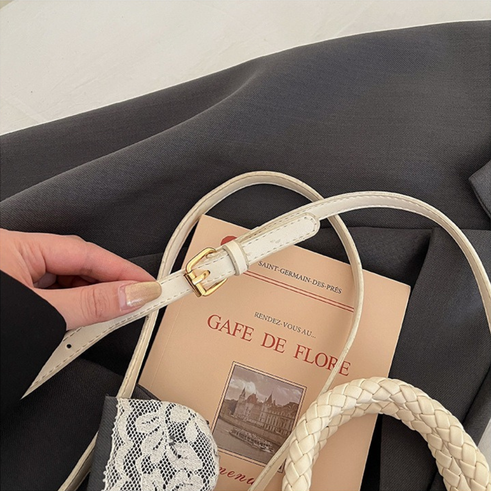 Laurel Braided Handle Mini Handbag — Sernelle — view 25