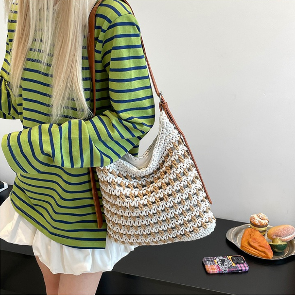 Emeline Woven Shoulder Bag — Sernelle — view 14