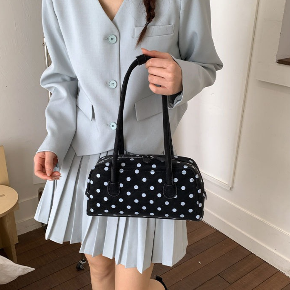 Georgia Polka Dot Barrel Bag — Sernelle — view 24