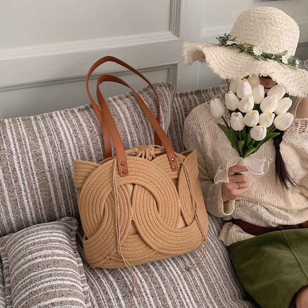 Naomi Woven Shoulder Bag — Sernelle — view 13