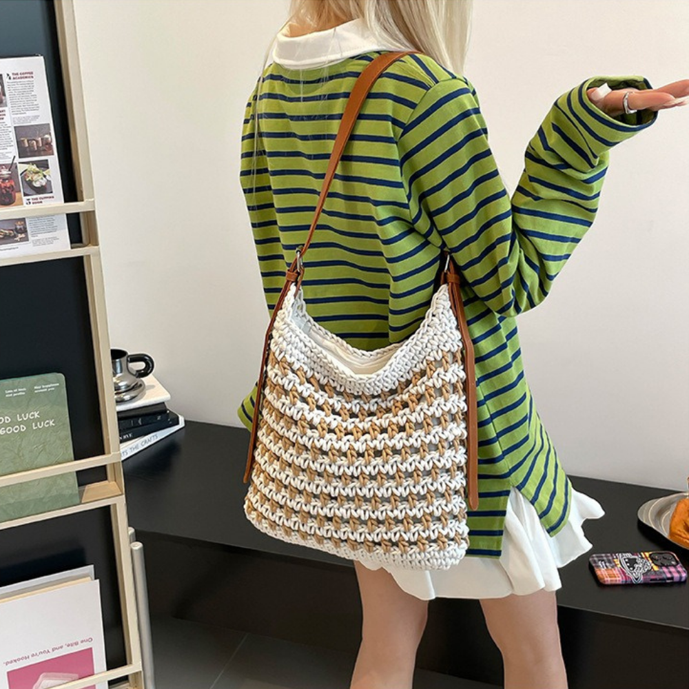 Emeline Woven Shoulder Bag — Sernelle — view 8