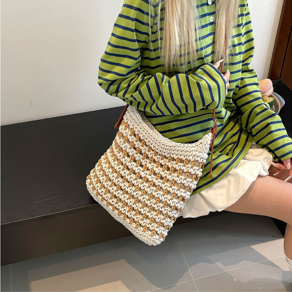 Emeline Woven Shoulder Bag — Sernelle — view 9