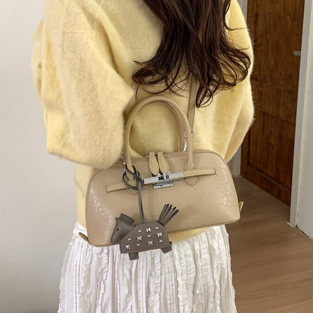 Leonie Lock Detail Mini Handbag — Sernelle — view 5