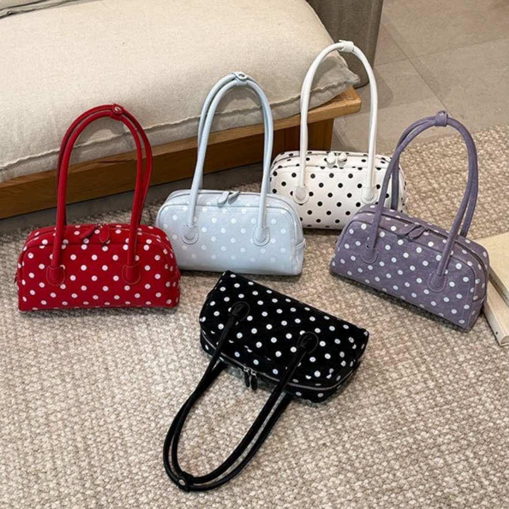 Georgia Polka Dot Barrel Bag — Sernelle — view 21