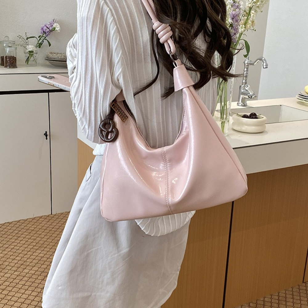 Nerine Glossy Hobo Bag — Sernelle — view 26