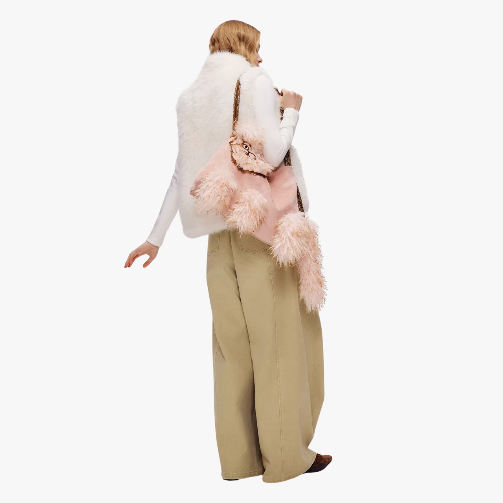Juno Faux Fur Cat Shoulder Bag — Sernelle — view 26