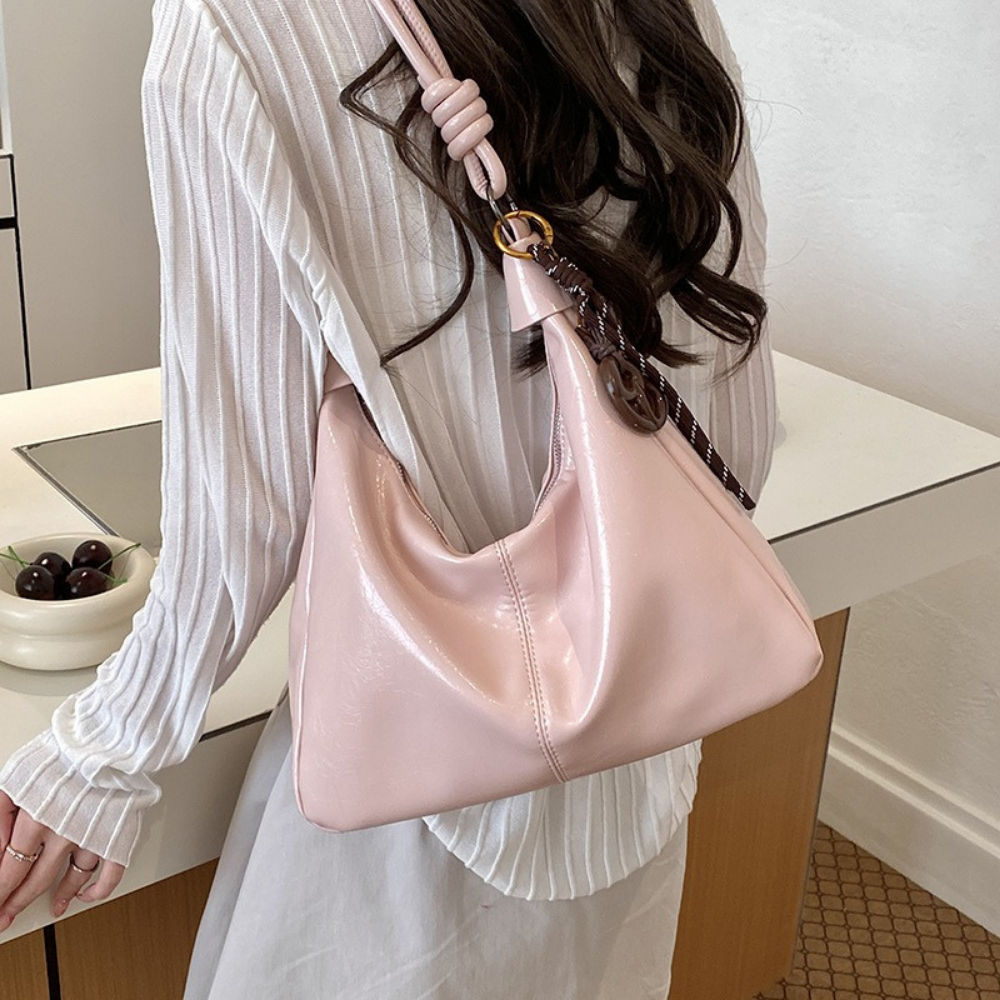 Nerine Glossy Hobo Bag — Sernelle — view 25