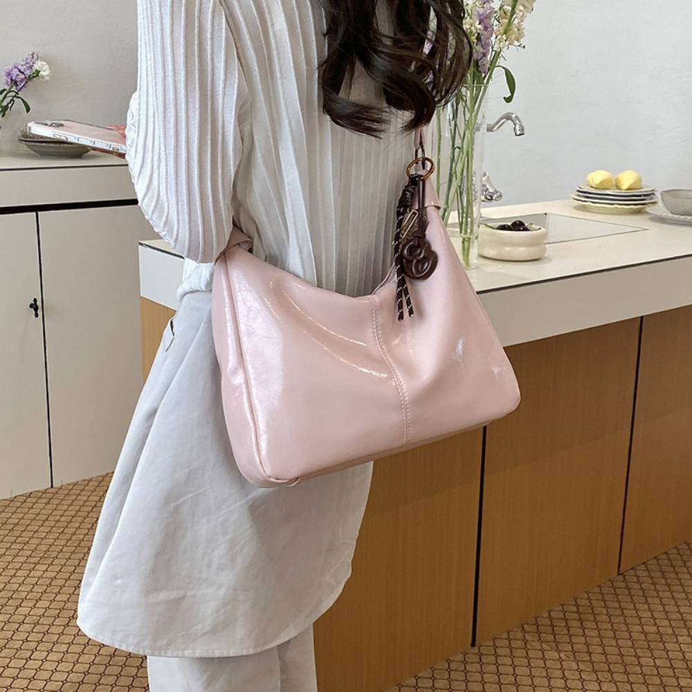 Nerine Glossy Hobo Bag — Sernelle — view 24
