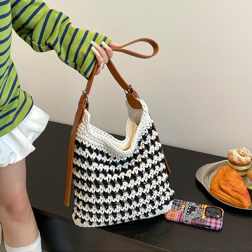 Emeline Woven Shoulder Bag — Sernelle — view 23