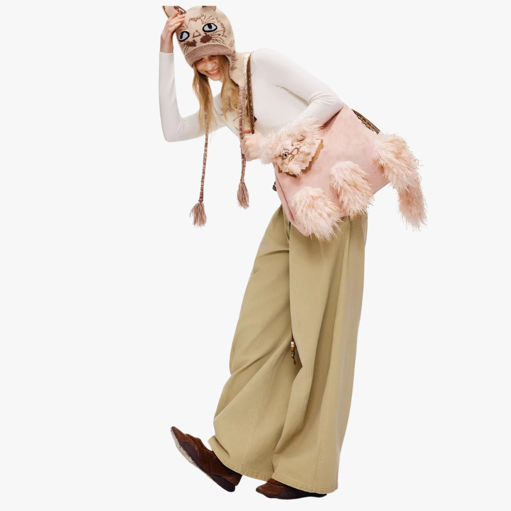 Juno Faux Fur Cat Shoulder Bag — Sernelle — view 25