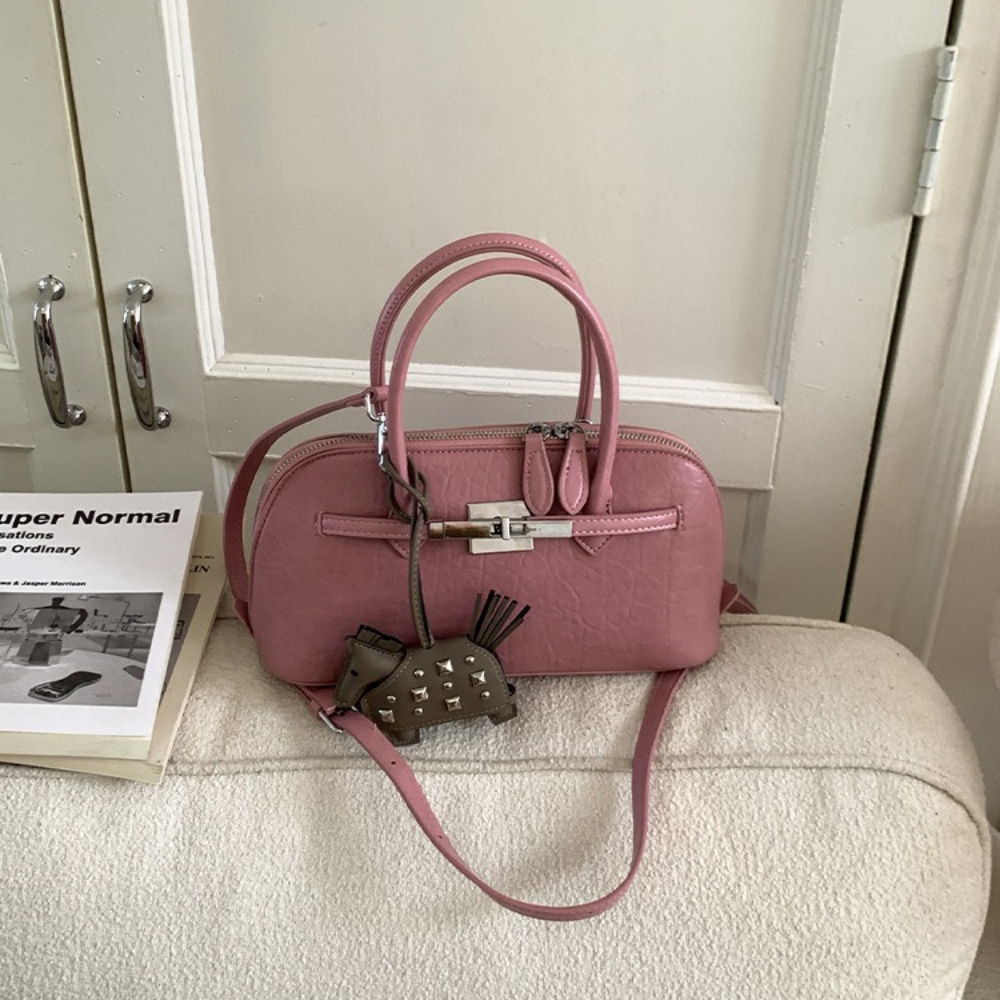 Leonie Lock Detail Mini Handbag — Sernelle — view 19