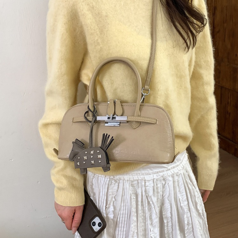 Leonie Lock Detail Mini Handbag — Sernelle — view 4