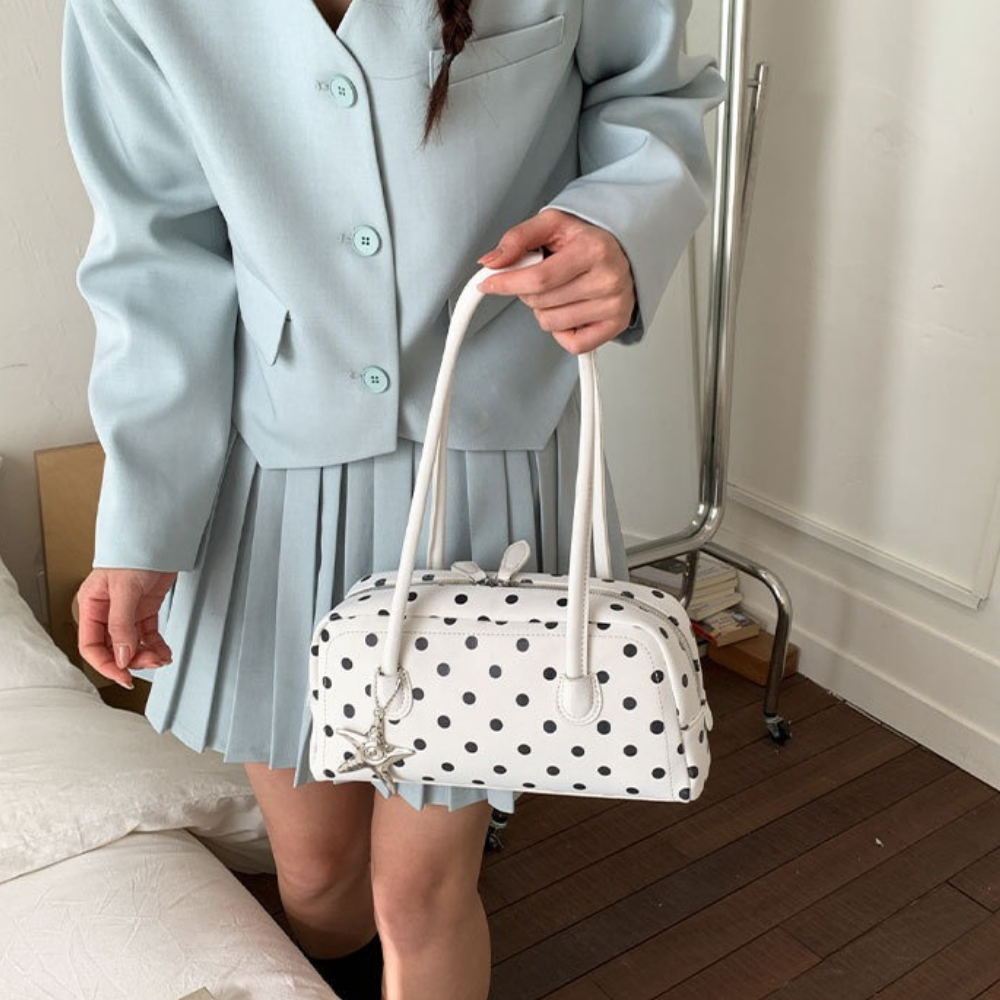 Georgia Polka Dot Barrel Bag — Sernelle — view 29