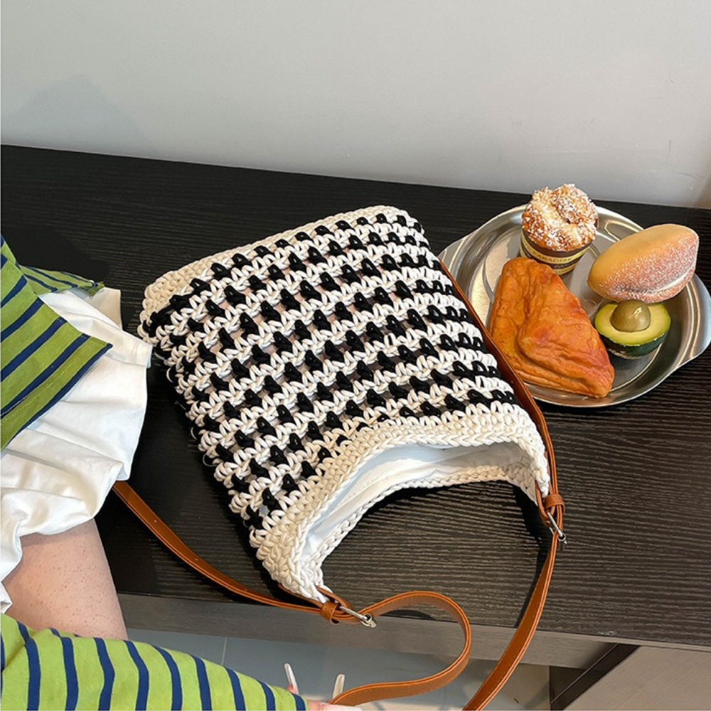 Emeline Woven Shoulder Bag — Sernelle — view 25