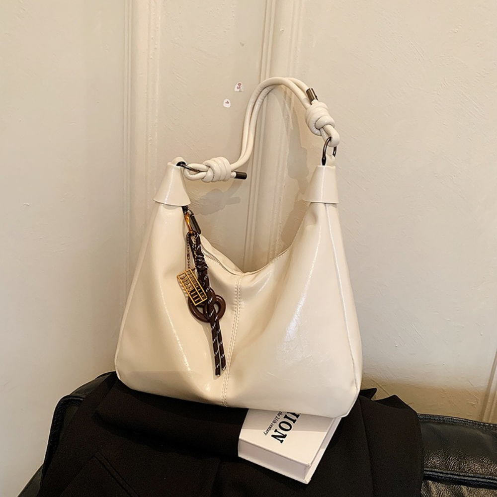 Nerine Glossy Hobo Bag — Sernelle — view 36