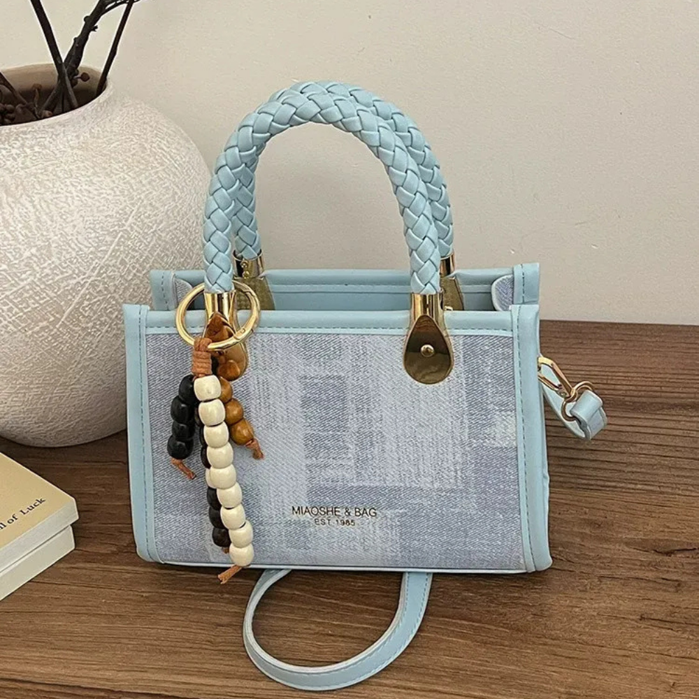 Laurel Braided Handle Mini Handbag — Sernelle — view 9