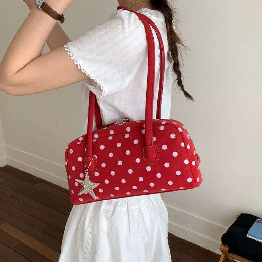 Georgia Polka Dot Barrel Bag — Sernelle — view 2