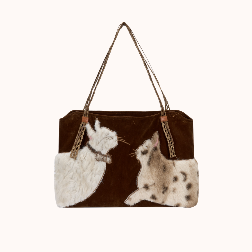 Alba Faux Fur Cat Bag — Sernelle