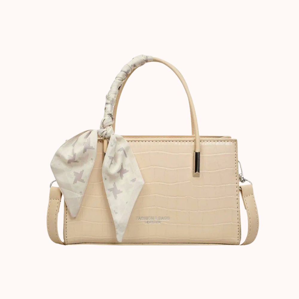 Darcy Croc-Embossed Mini Shoulder Bag — Sernelle — view 3
