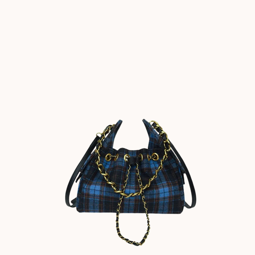 Nadia Chain Drawstring Shoulder Bag — Sernelle