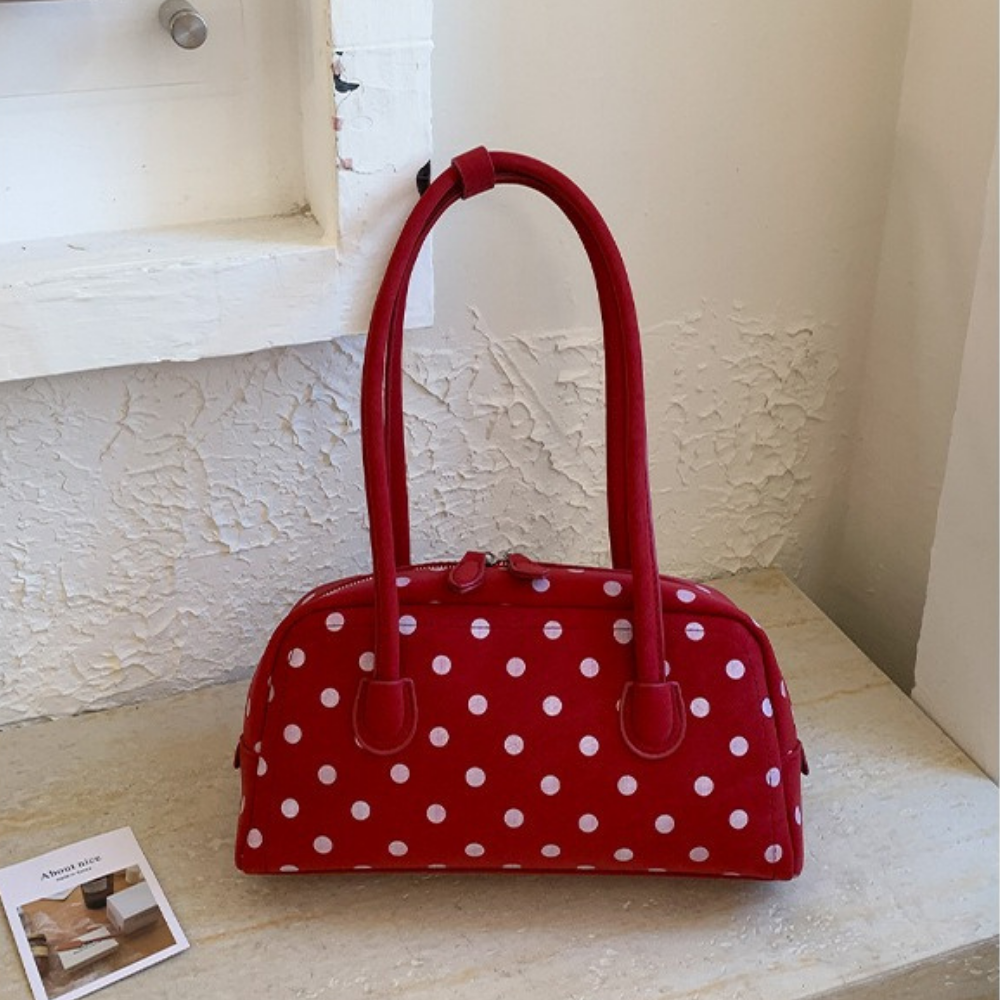Georgia Polka Dot Barrel Bag — Sernelle — view 7