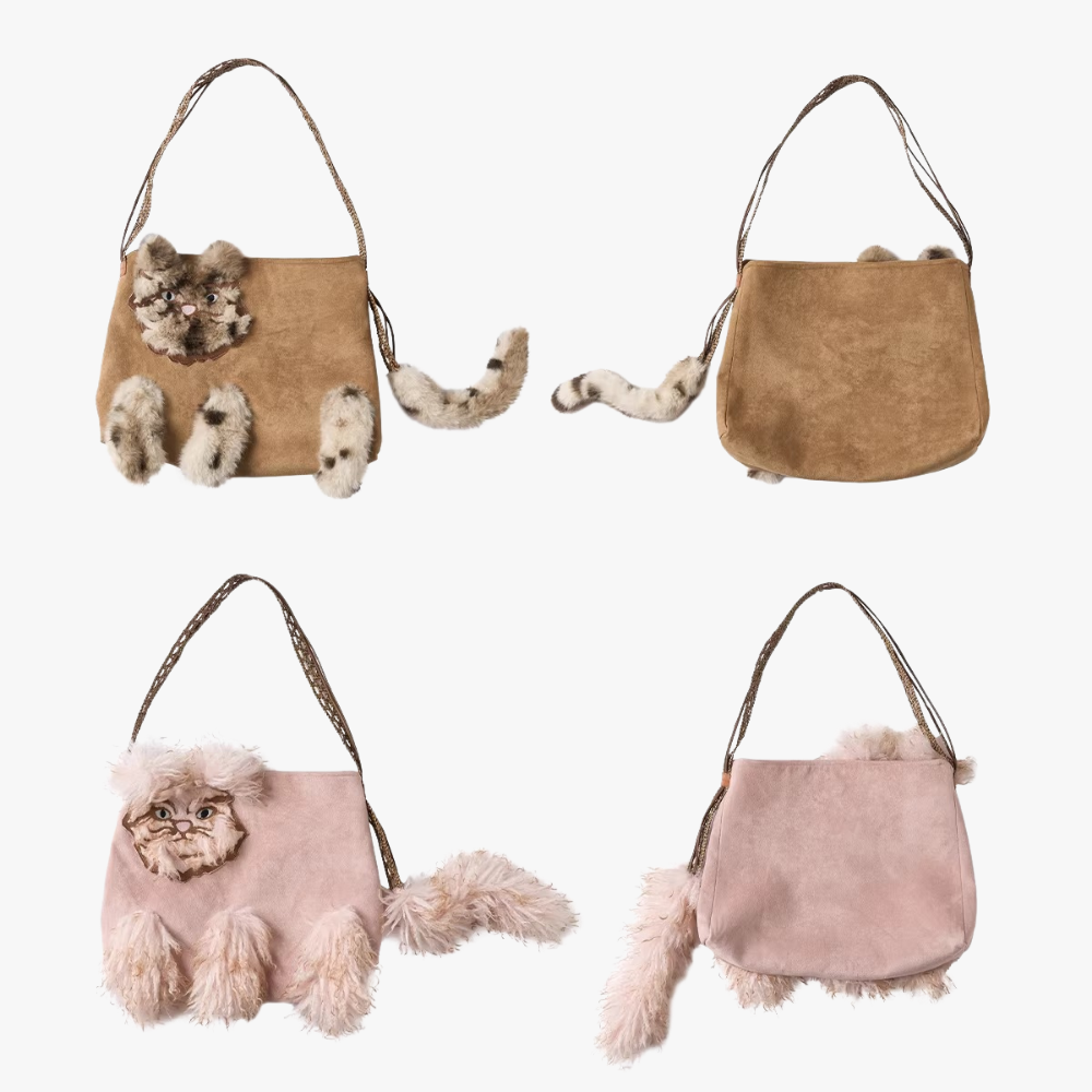 Juno Faux Fur Cat Shoulder Bag — Sernelle — view 31