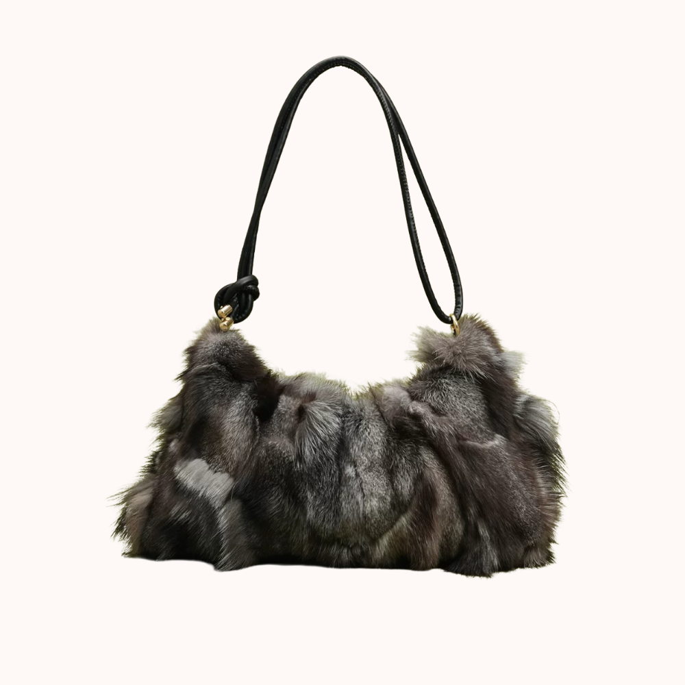 Arden Plush Fur Shoulder Bag — Sernelle — view 2