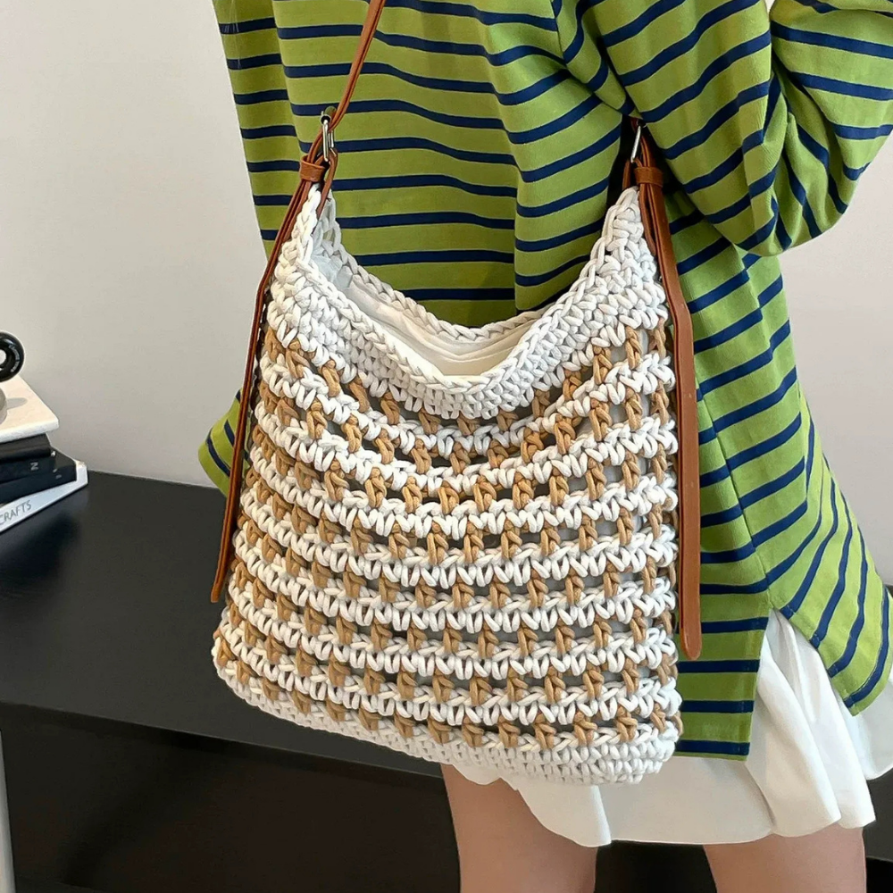 Emeline Woven Shoulder Bag — Sernelle — view 12