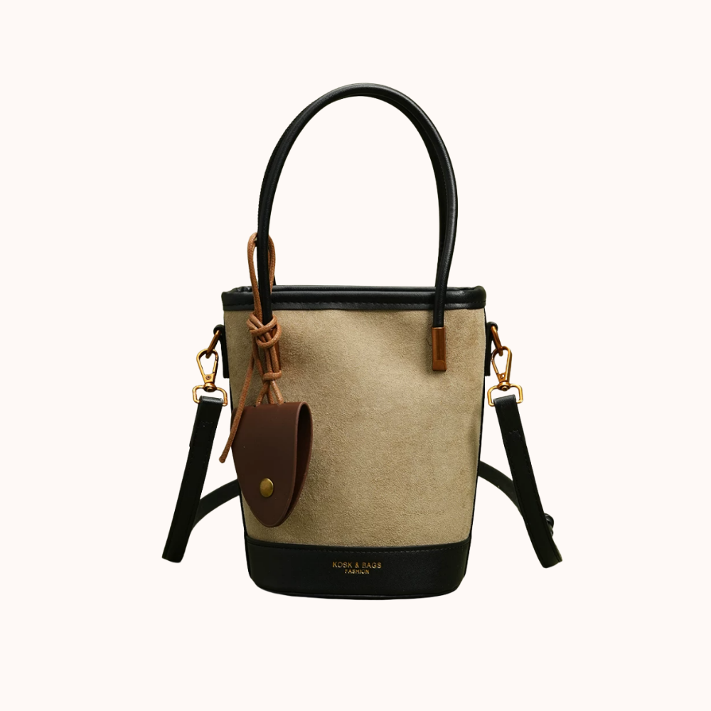 Bellamy Suede-Look Bucket Bag — Sernelle — view 2