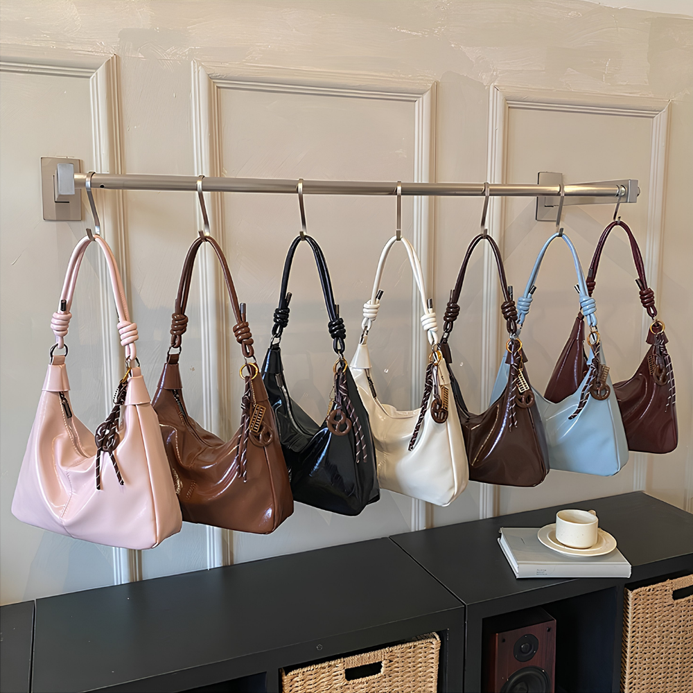 Nerine Glossy Hobo Bag — Sernelle — view 38
