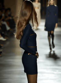 Celeste – Long-Sleeve Denim Mini Dress