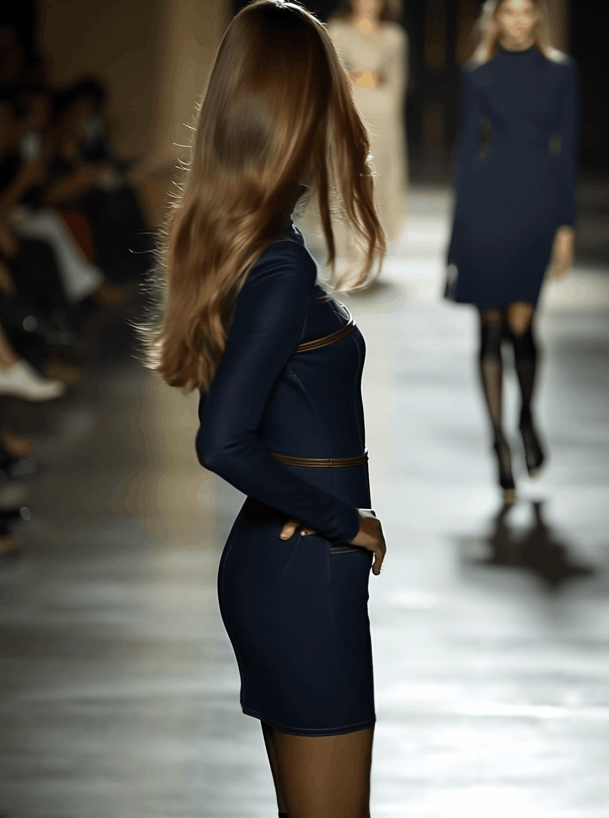 Celeste – Long-Sleeve Denim Mini Dress