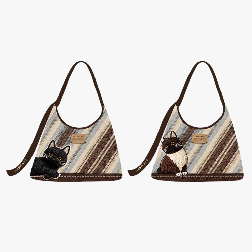 Celia Cat Motif Shoulder Bag — Sernelle — view 10