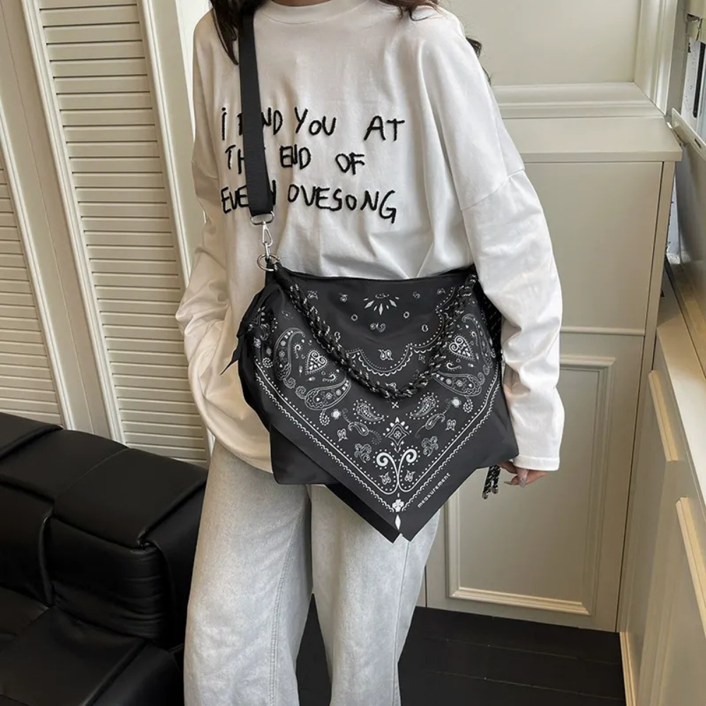 Bonnie Bandana Print Shoulder Bag — Sernelle — view 2