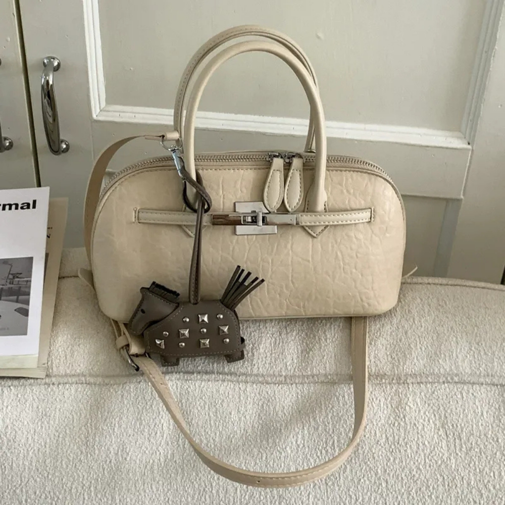 Leonie Lock Detail Mini Handbag — Sernelle — view 12