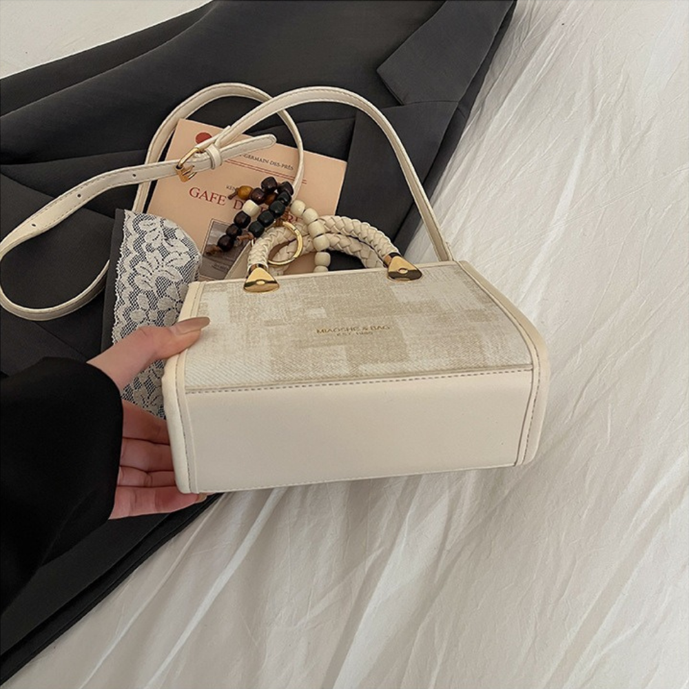 Laurel Braided Handle Mini Handbag — Sernelle — view 20