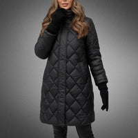 Thelma – Quilted Longline Padded Coat