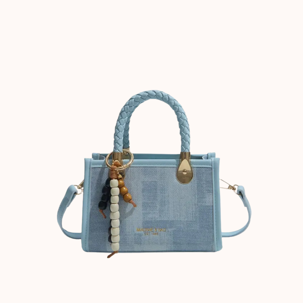 Laurel Braided Handle Mini Handbag — Sernelle — view 2