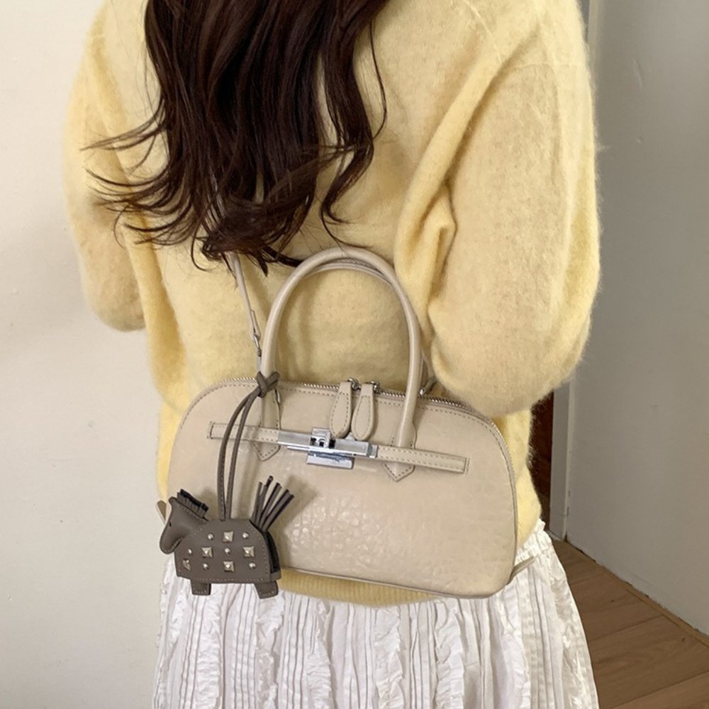 Leonie Lock Detail Mini Handbag — Sernelle — view 10