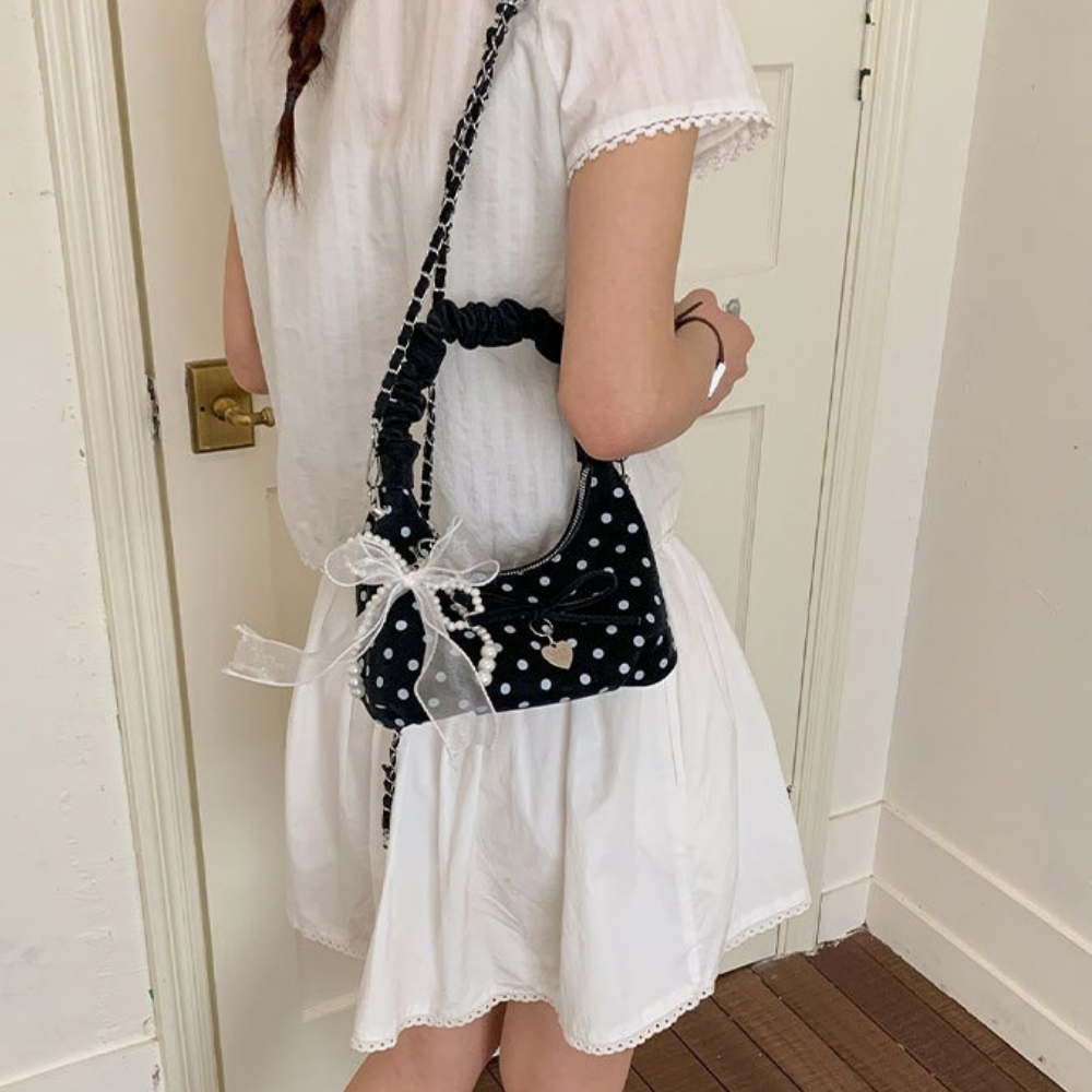 Aurora Polka Dot Mini Bag — Sernelle — view 7