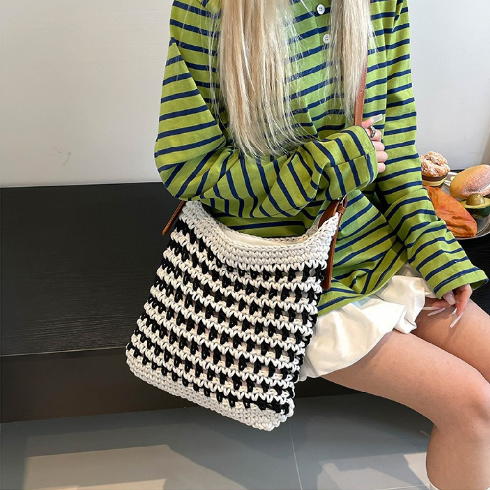 Emeline Woven Shoulder Bag — Sernelle — view 27