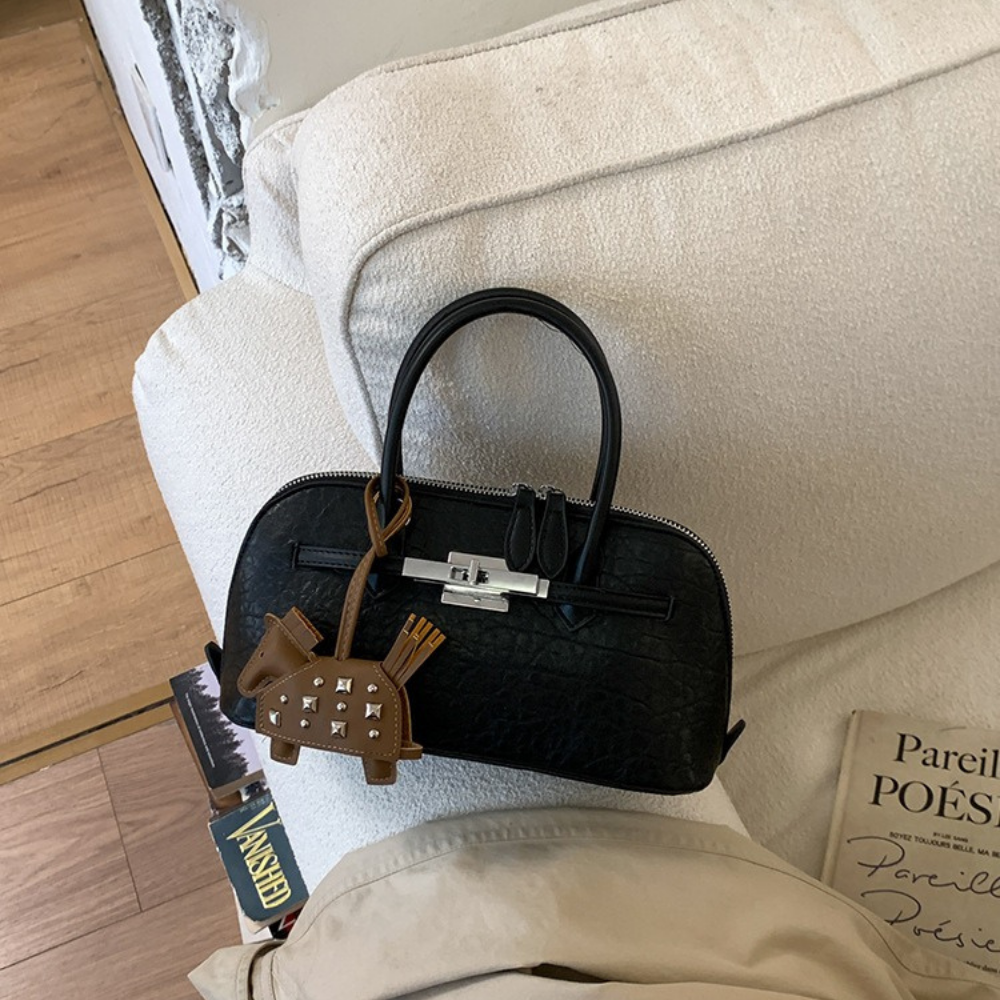 Leonie Lock Detail Mini Handbag — Sernelle — view 15