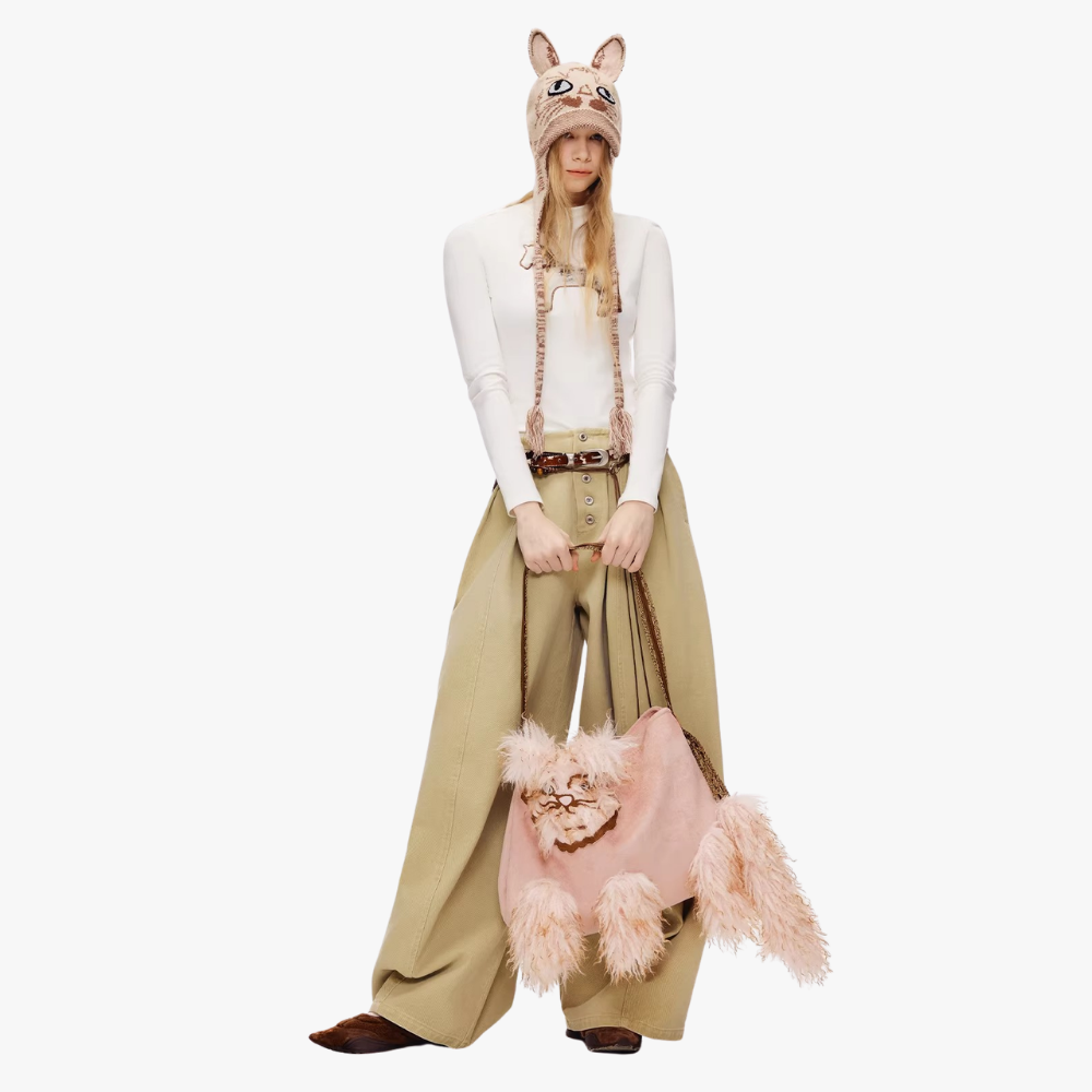 Juno Faux Fur Cat Shoulder Bag — Sernelle — view 22