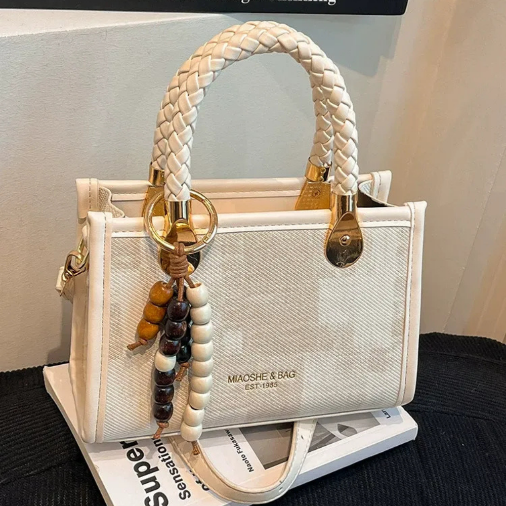 Laurel Braided Handle Mini Handbag — Sernelle — view 18