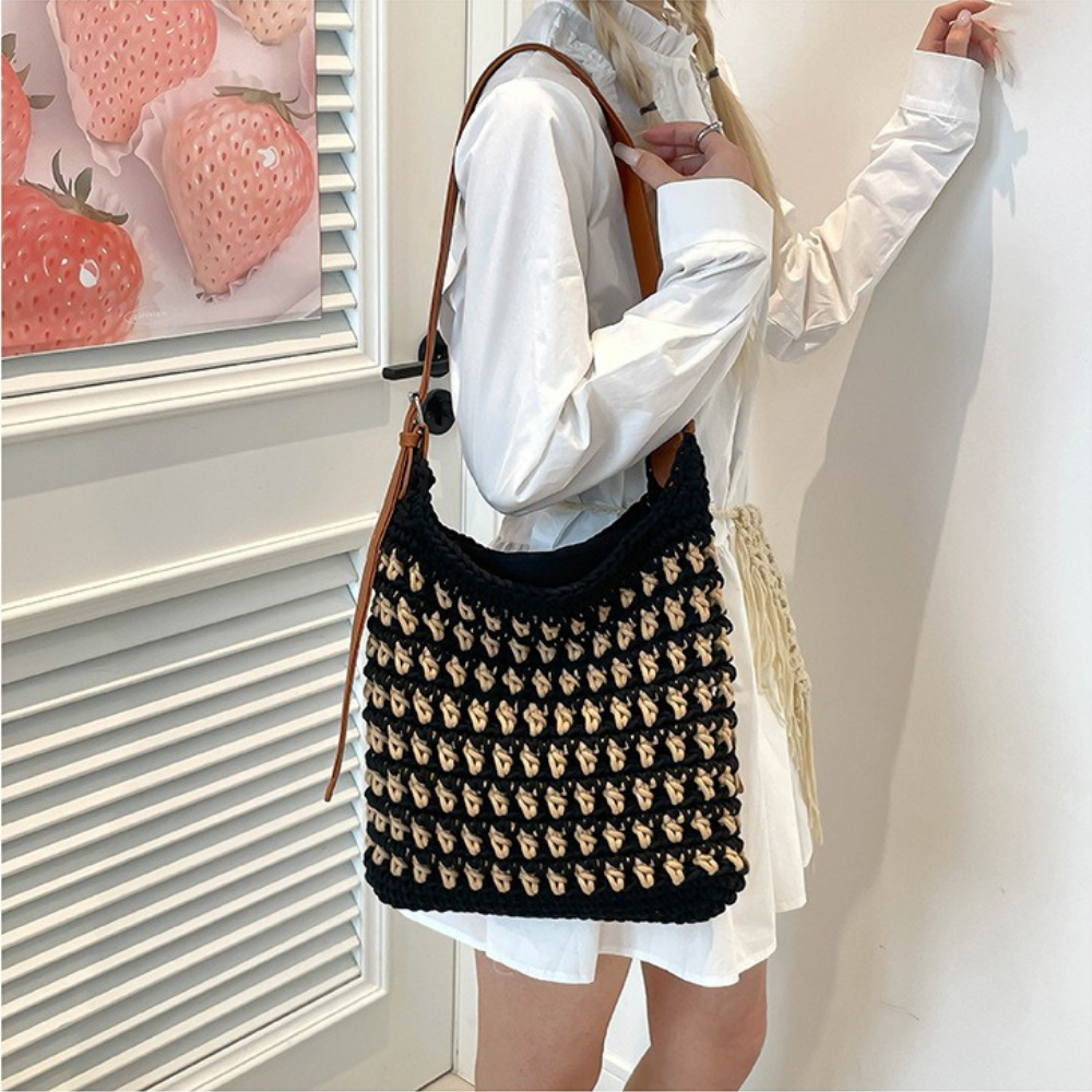 Emeline Woven Shoulder Bag — Sernelle — view 2